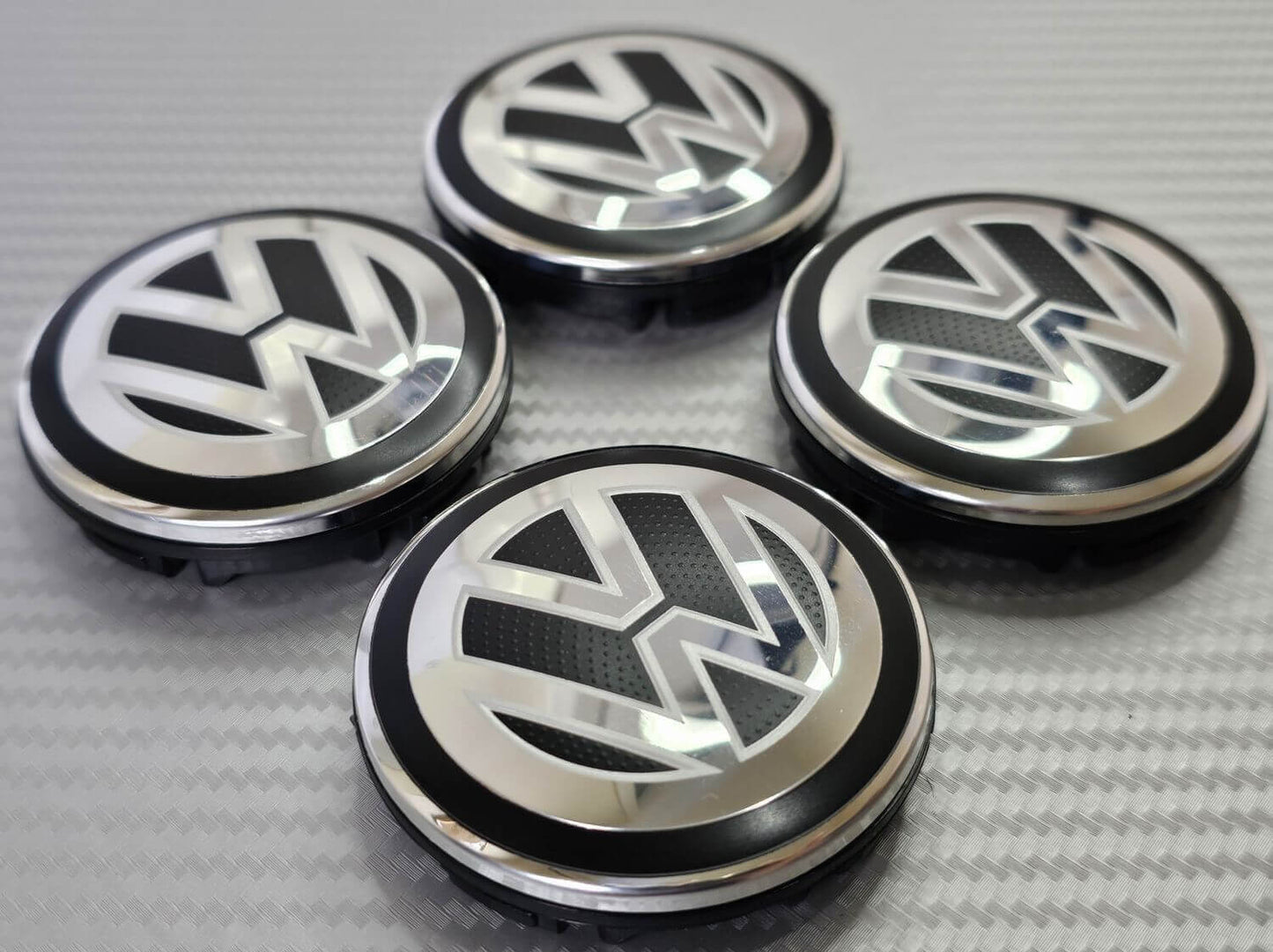 4x Volkswagen Style Centre Caps 56mm 6CD601171