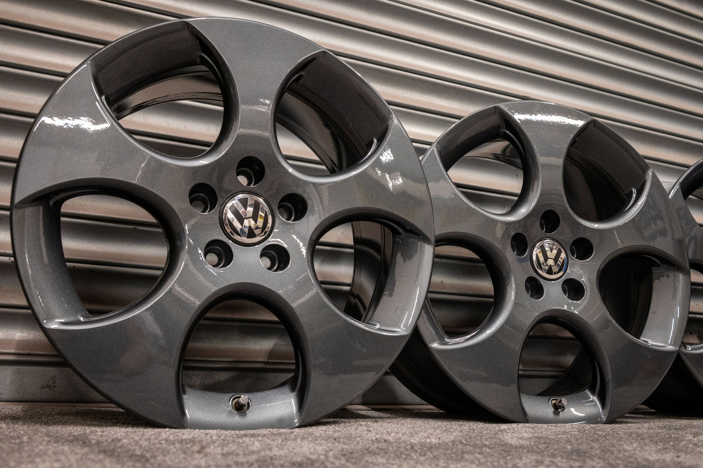 *Refurbished* Genuine 18" VW Monza 18" Golf Mk6 Alloy Wheels 5x112 - Autosthetic
