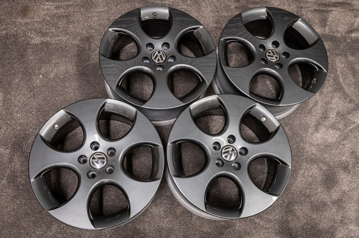 *Refurbished* Genuine 18" VW Monza 18" Golf Mk6 Alloy Wheels 5x112 - Autosthetic