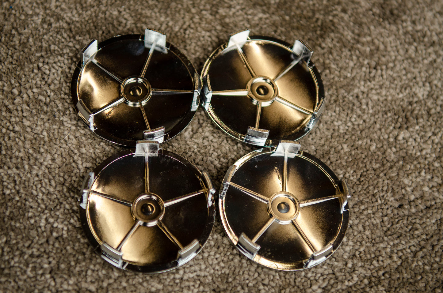 4x BMW Alloy Wheel Centre Caps 68mm M-Sport Glass Cement - Autosthetic