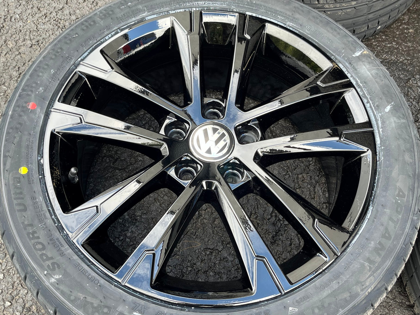 *Refurbished* Genuine 17" VW Golf Mk7 'Singapore' Alloy Wheels & Brand New Tyres 5x112 5G0601025AK