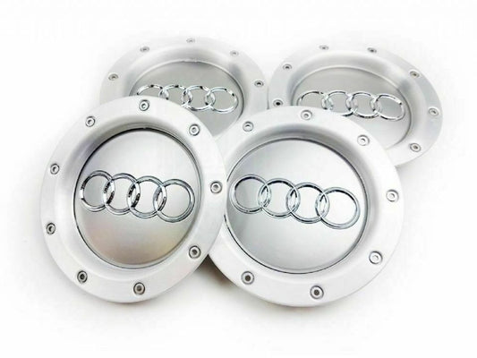 4x 147mm Audi TT Style Wheel Centre Caps A4/S4/RS4 8D0601165K - Autosthetic