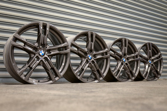 *Refurbished* Genuine 18" BMW 1/2 Series Alloy Wheels 5x120 556M F40 135i M-Sport P/X