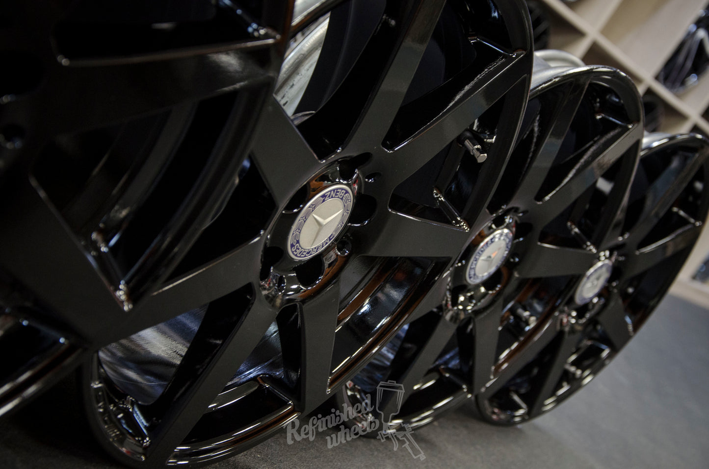 *Refurbished* Genuine 18" Mercedes AMG C-Class W204 Staggered Alloy Wheels 5x112 - Autosthetic