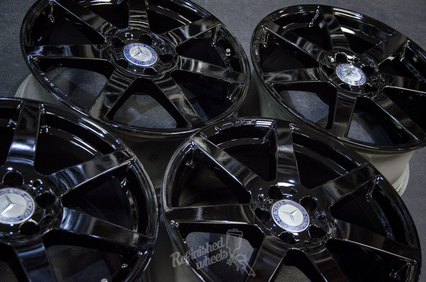 *Refurbished* Genuine 18" Mercedes AMG C-Class W204 Staggered Alloy Wheels 5x112 - Autosthetic