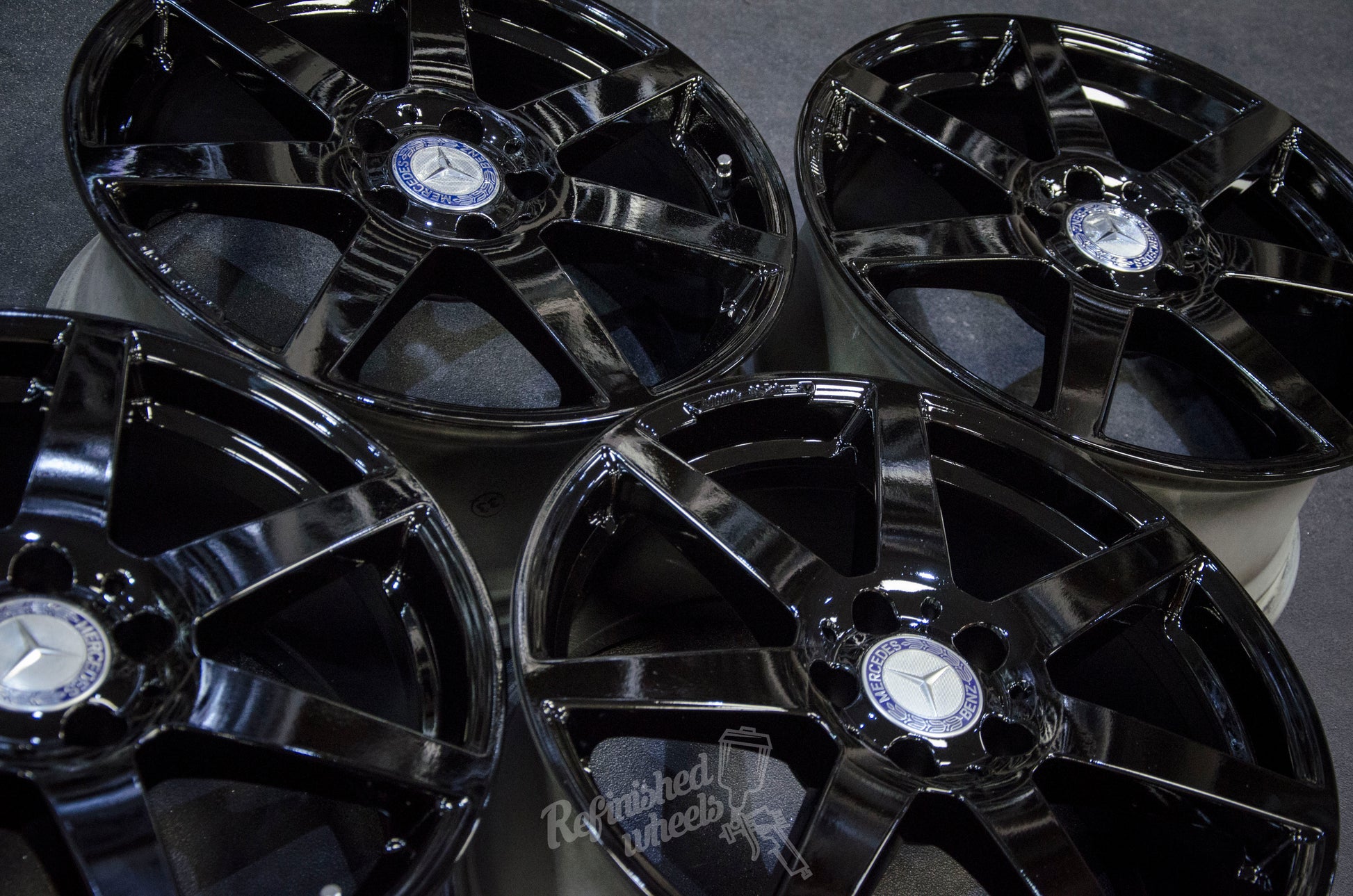 *Refurbished* Genuine 18" Mercedes AMG C-Class W204 Staggered Alloy Wheels 5x112 - Autosthetic