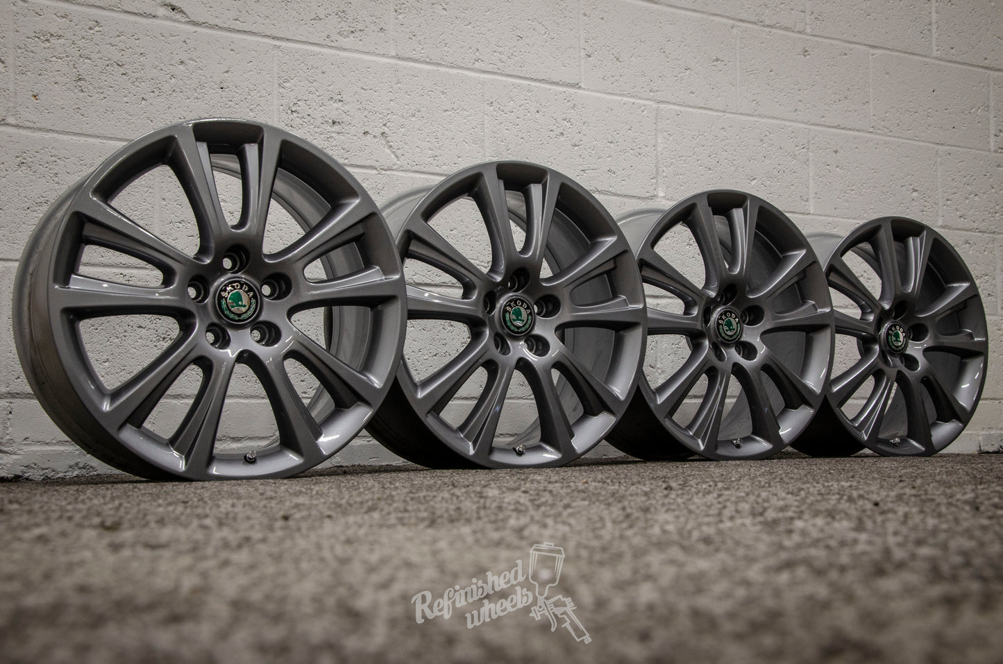 *Refurbished* Genuine 18" Skoda Octavia VRS Alloy Wheels 5x112 1Z0601025M - Autosthetic