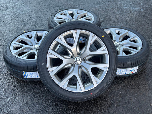*Refurbished* Genuine 18" VW Passat AllTrack 'Canyon' Alloy Wheels & Brand New Tyres 5x112