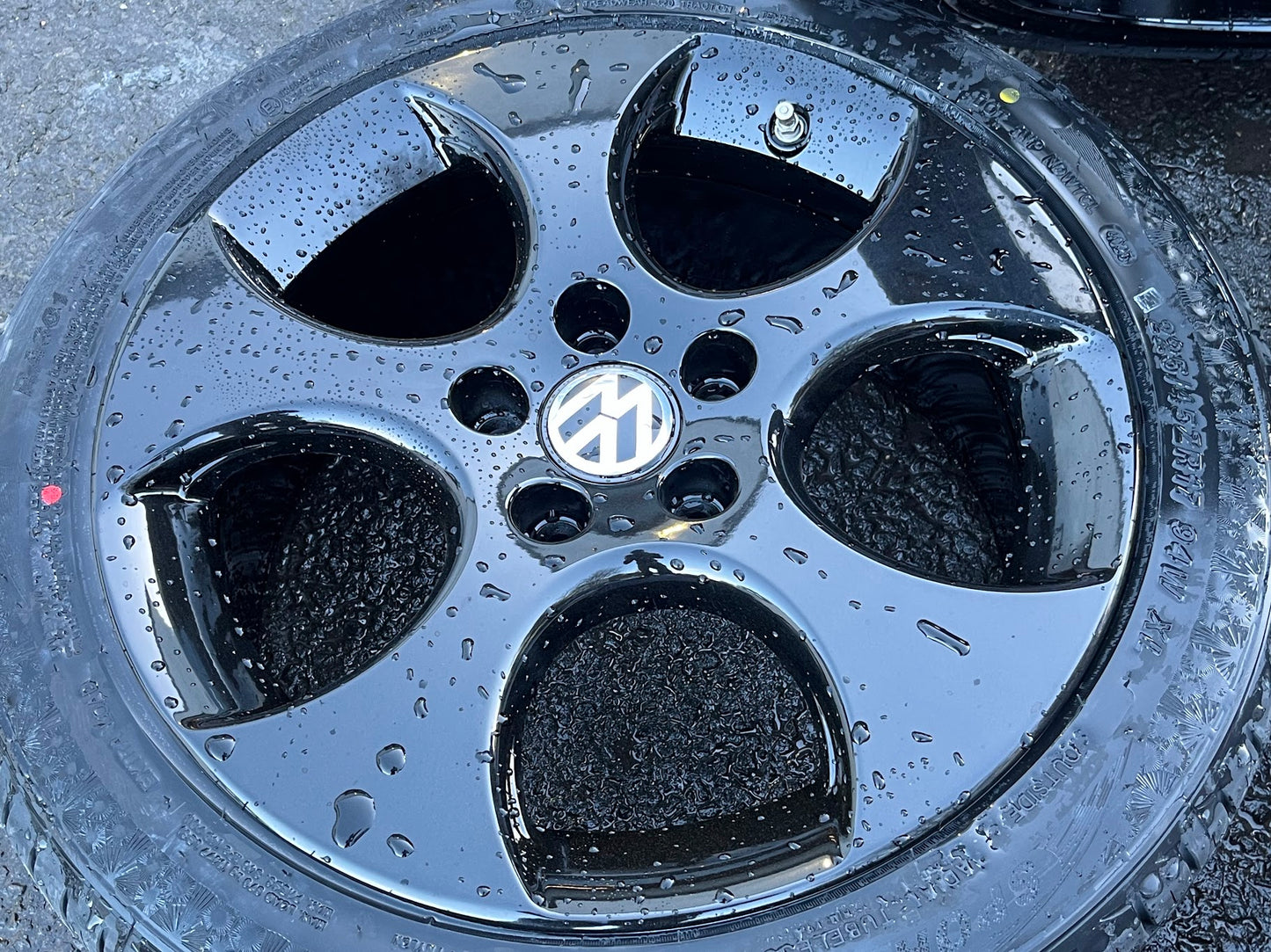 *Refurbished* Genuine 17" VW Monza Alloy Wheels & Tyres 5x112 Golf/Caddy 1K0601025AC