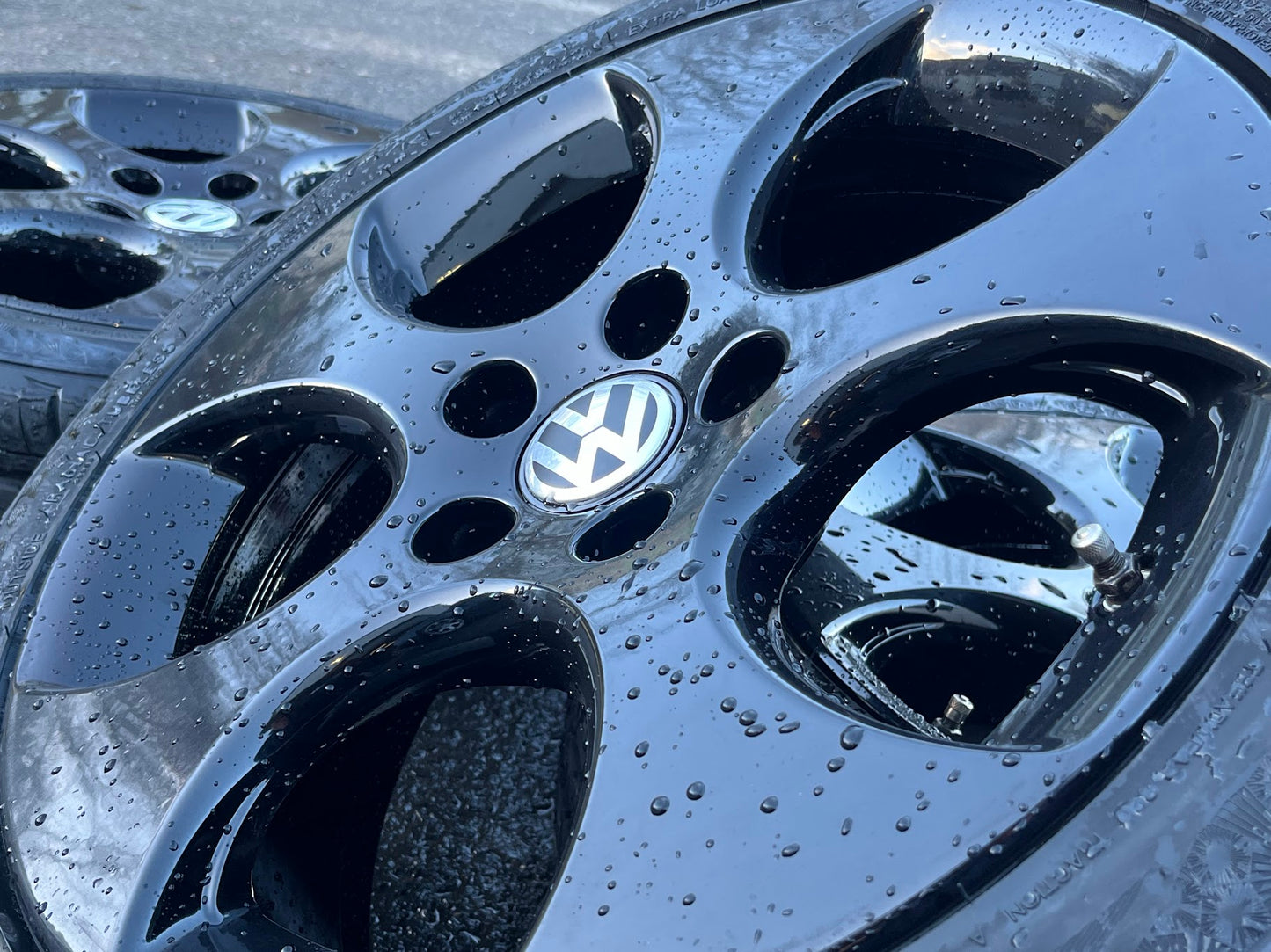 *Refurbished* Genuine 17" VW Monza Alloy Wheels & Tyres 5x112 Golf/Caddy 1K0601025AC