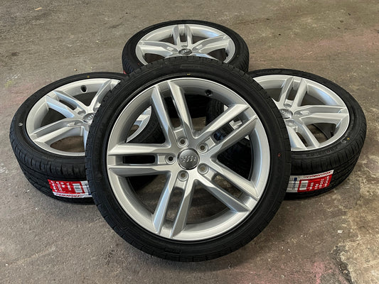 *Refurbished* Genuine Audi A3 Alloy Wheels & Brand New Tyres 5x112 - Autosthetic