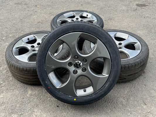 *Refurbished* Genuine 17" VW Monza Alloy Wheels & Tyres 5x112