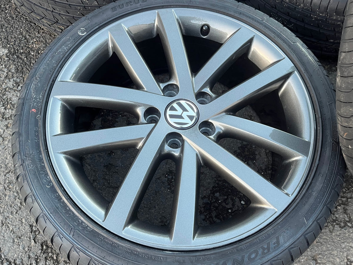*Refurbished* Genuine 18" VW Golf Mk6 'Vancouver' Alloy Wheels & New Tyres 5x112 - Autosthetic